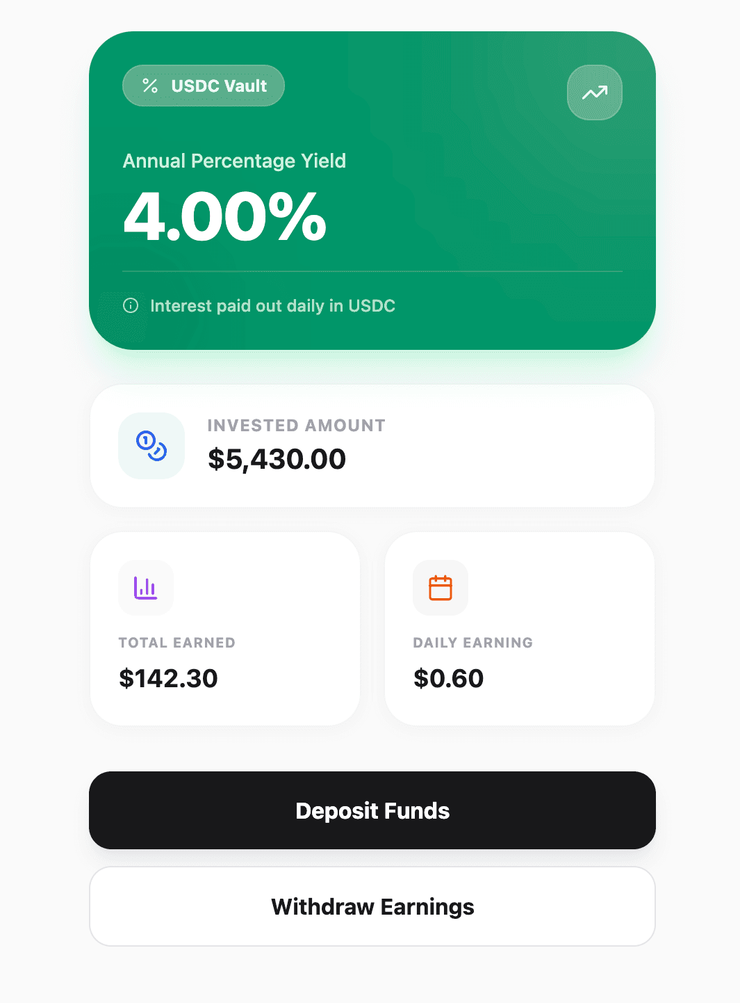 Earn UI